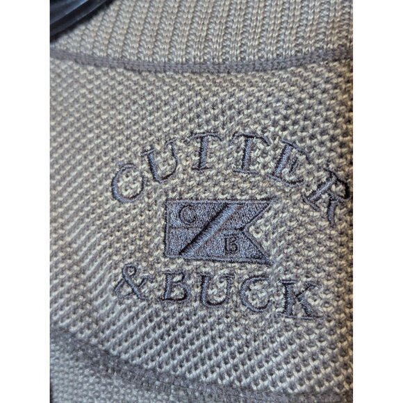 Cutter & Buck Mens Brown V-Neck Sweater Vest L 60% Cotton 40% Rayon Casual - Picture 2 of 5